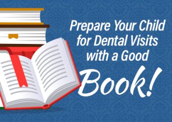 North Reading dentist, Dr. Marcovici at Inertia Dental gives parents a list of books they can read with their children to prepare them for dental visits.