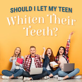 North Reading dentist, Dr. Judy Marcovici at Inertia Dental, talks to parents about when it’s safe for teenagers to whiten their teeth and why professional treatments are best.