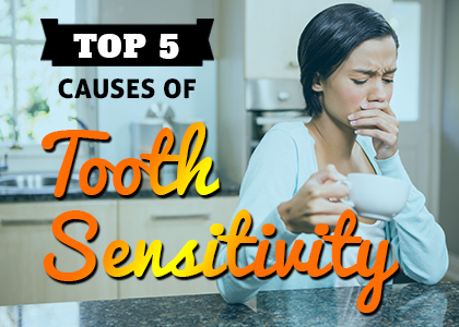 North Reading dentist, Dr. Judy Marcovici at Inertia Dental lists the top 5 causes of tooth sensitivity. Give us a call today if you need relief from sensitive teeth!